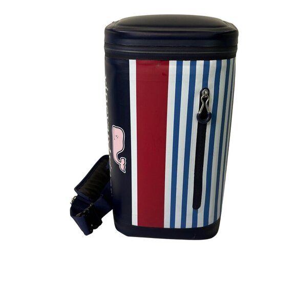 Vineyard Vines Target Weekender Sling Cooler Pattern Navy White 10 Can Capacity - Picture 2 of 8
